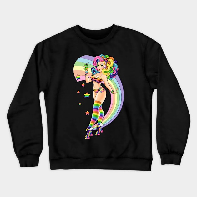 Rainbow Medusa Crewneck Sweatshirt by Becca Whitaker